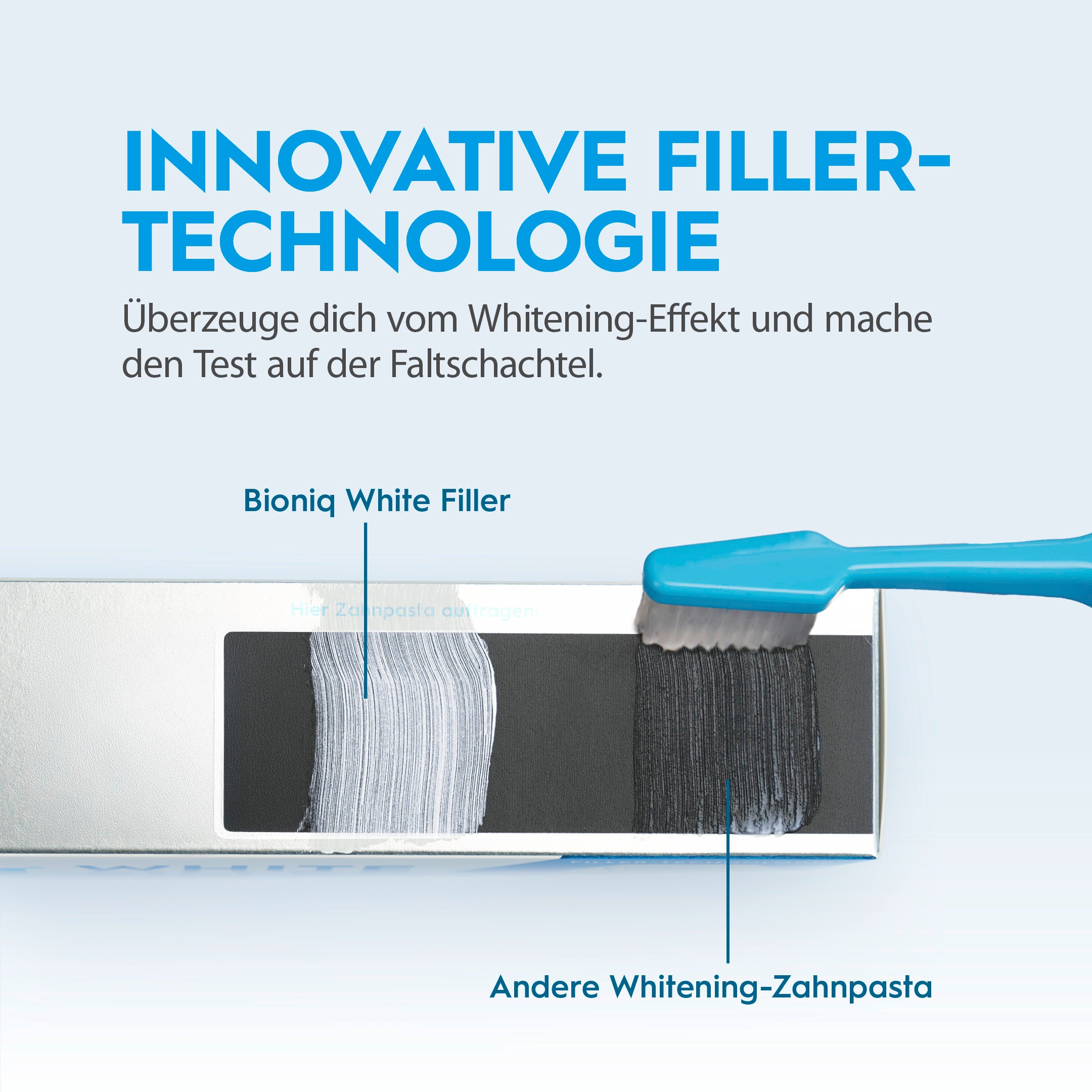 Innovative Filler-Technologie der Bioniq White Filler Zahnpasta im Testvergleich